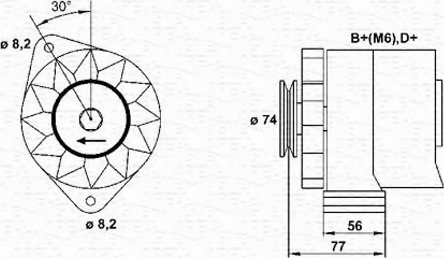 Magneti Marelli 943356548010 - Ģenerators www.autospares.lv