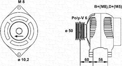 Magneti Marelli 943356554010 - Ģenerators autospares.lv