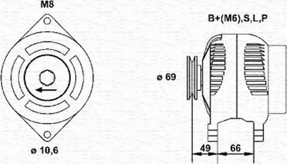 Magneti Marelli 943356579010 - Alternator www.autospares.lv