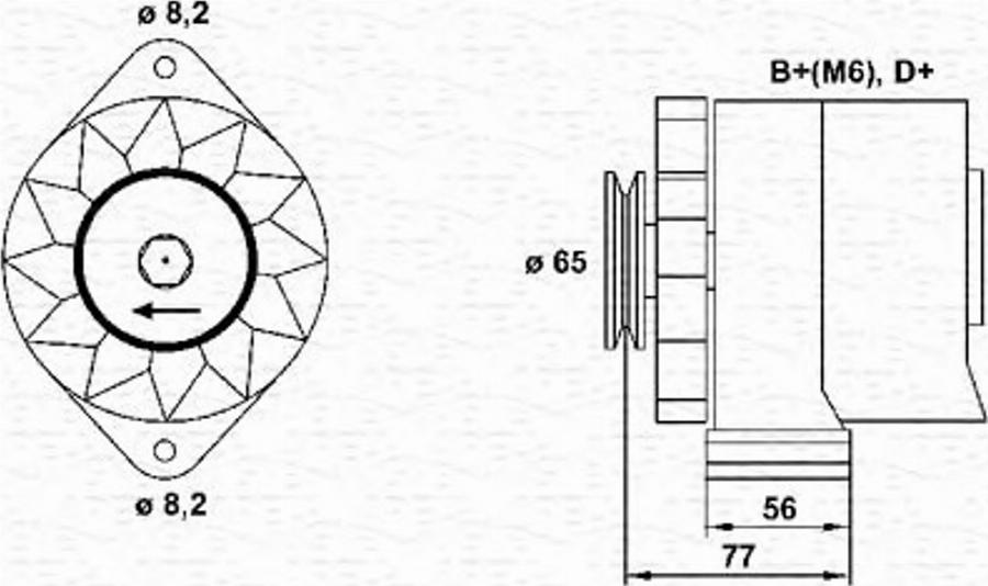 Magneti Marelli 943356697010 - Alternator www.autospares.lv