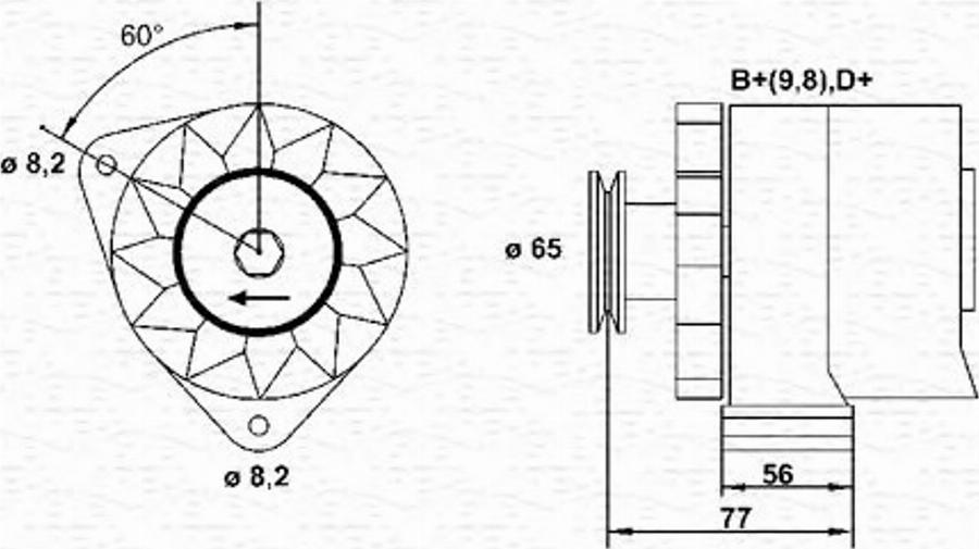 Magneti Marelli 943356668010 - Ģenerators autospares.lv