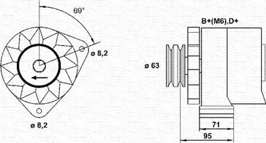 Magneti Marelli 943356689010 - Alternator www.autospares.lv