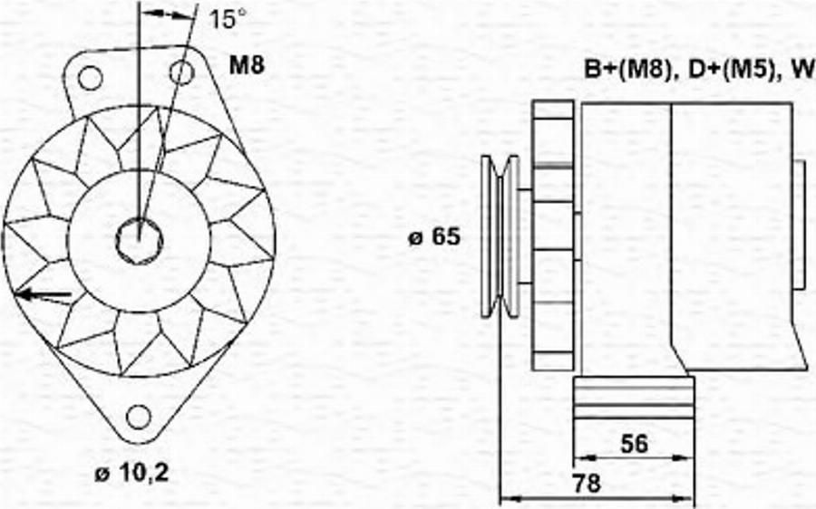 Magneti Marelli 943356681010 - Ģenerators www.autospares.lv