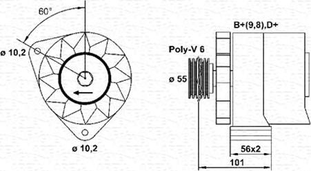 Magneti Marelli 943356620010 - Ģenerators autospares.lv