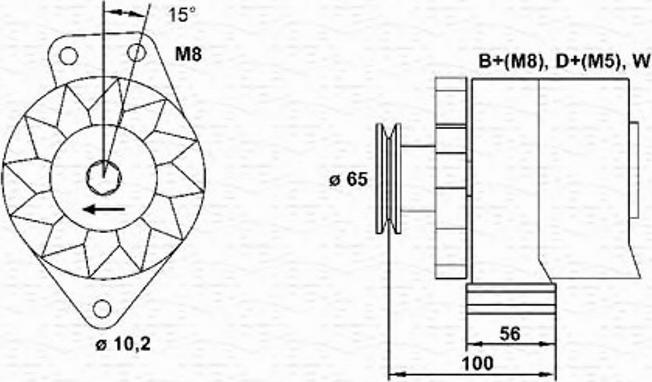 Magneti Marelli 943356675010 - Alternator www.autospares.lv