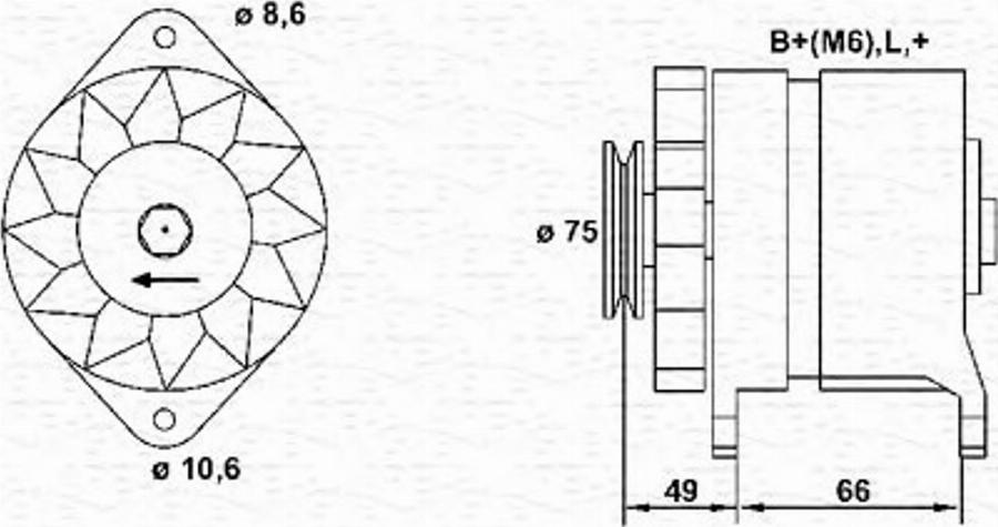 Magneti Marelli 943 35 619 101 0 - Alternator www.autospares.lv