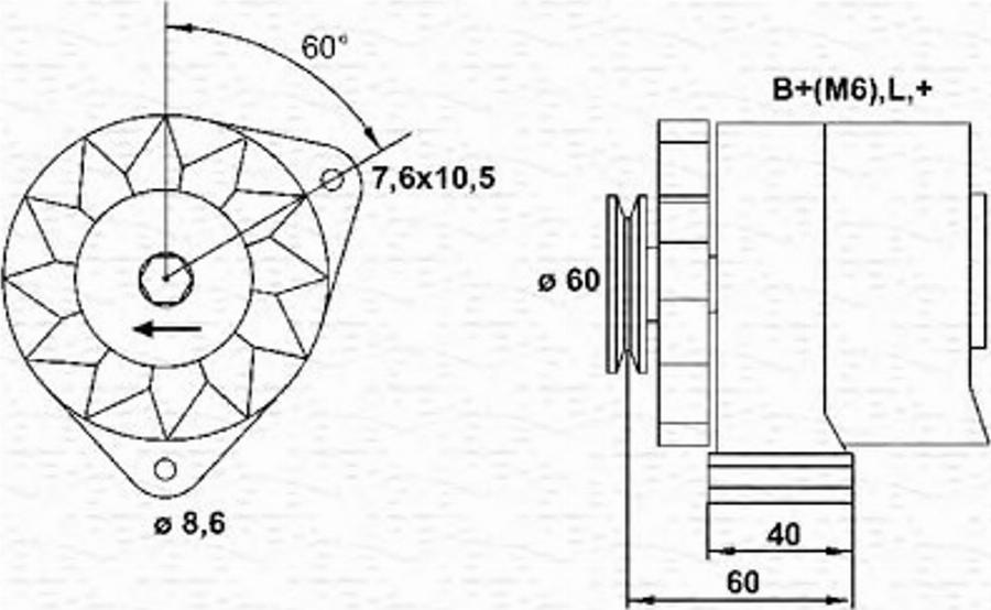 Magneti Marelli 943356145010 - Alternator www.autospares.lv