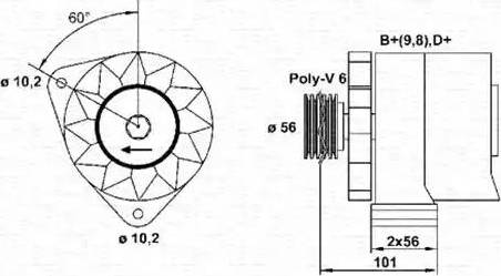 Magneti Marelli 943356808010 - Генератор www.autospares.lv