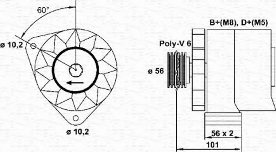 Magneti Marelli 943 35 681 101 0 - Alternator www.autospares.lv