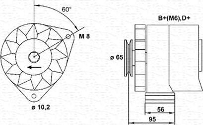 Magneti Marelli 943356202010 - Alternator www.autospares.lv