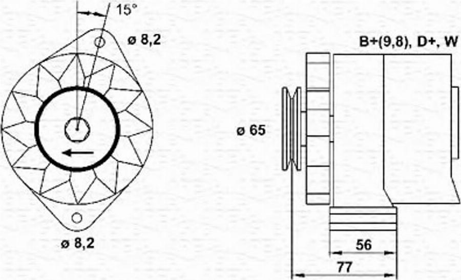 Magneti Marelli 943356701010 - Ģenerators autospares.lv