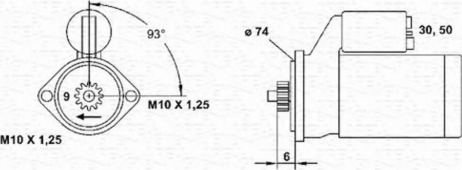 Magneti Marelli 943241043010 - Starteris www.autospares.lv