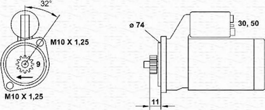 Magneti Marelli 943241047010 - Starteris www.autospares.lv