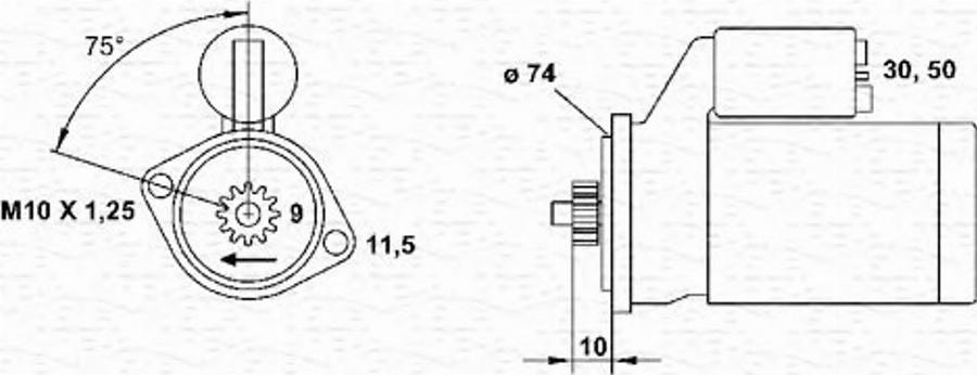 Magneti Marelli 943241050010 - Starteris www.autospares.lv