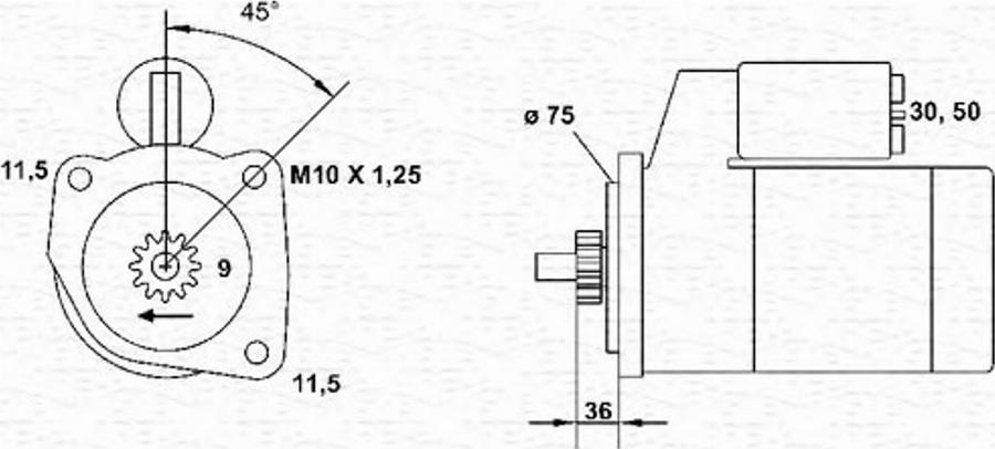 Magneti Marelli 943241001010 - Starteris www.autospares.lv