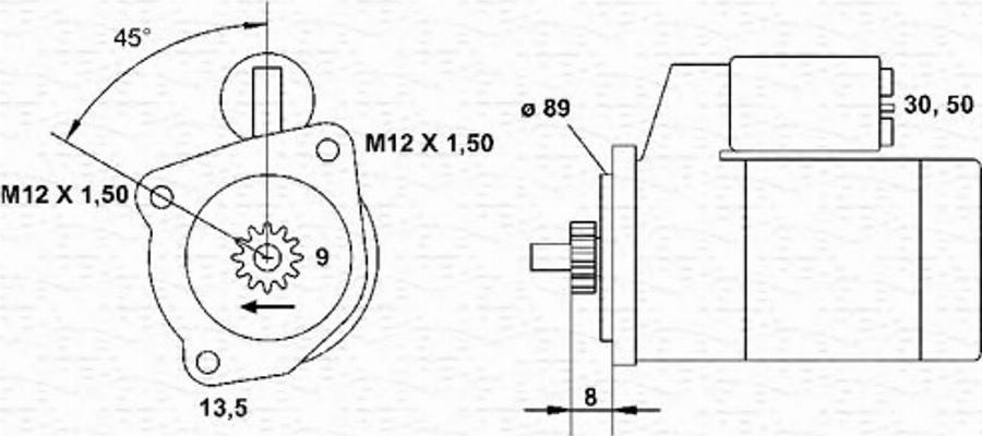 Magneti Marelli 943241016010 - Starteris www.autospares.lv