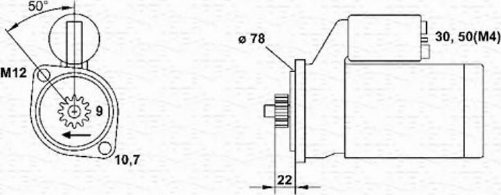 Magneti Marelli 943241142010 - Starteris autospares.lv