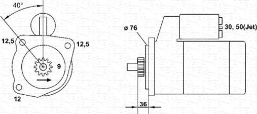 Magneti Marelli 943241136010 - Starteris www.autospares.lv