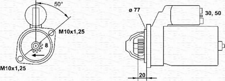 Magneti Marelli 943241124010 - Starteris www.autospares.lv