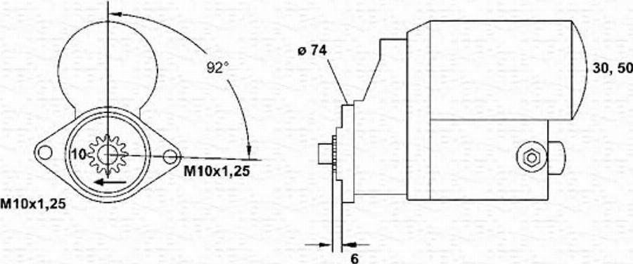 Magneti Marelli 943254078010 - Starteris www.autospares.lv