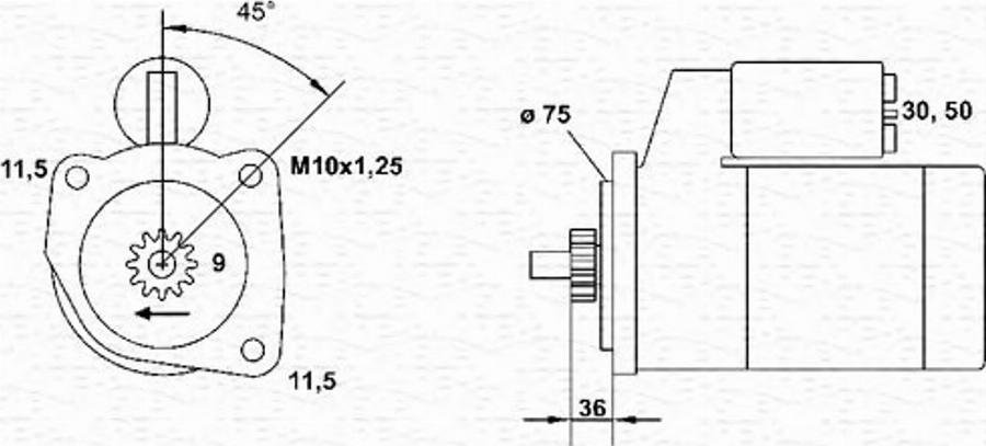 Magneti Marelli 943251908010 - Starteris www.autospares.lv