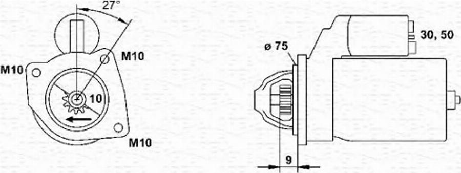 Magneti Marelli 943251926010 - Starteris www.autospares.lv