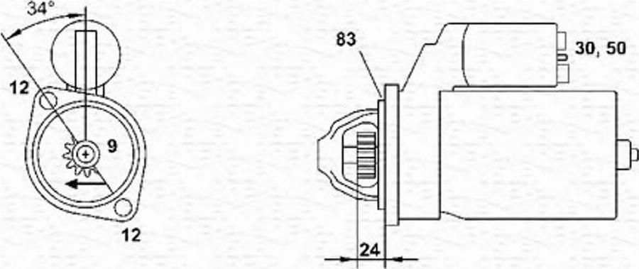 Magneti Marelli 943251445010 - Starteris www.autospares.lv