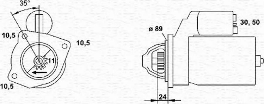 Magneti Marelli 943251441010 - Starteris www.autospares.lv