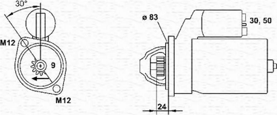 Magneti Marelli 943251443010 - Starteris www.autospares.lv