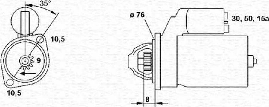 Magneti Marelli 943251455010 - Starteris www.autospares.lv