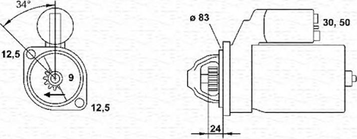 Magneti Marelli 943251408010 - Starteris autospares.lv