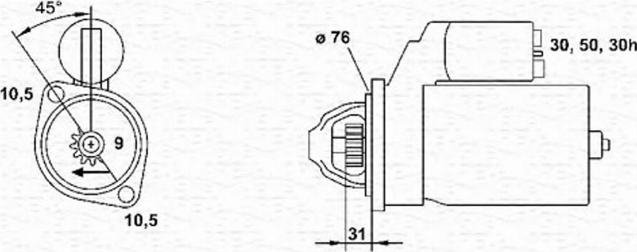 Magneti Marelli 943251419010 - Starteris www.autospares.lv