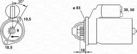 Magneti Marelli 943251416010 - Starteris autospares.lv