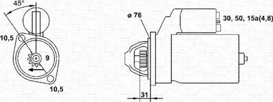 Magneti Marelli 943251485010 - Starteris www.autospares.lv