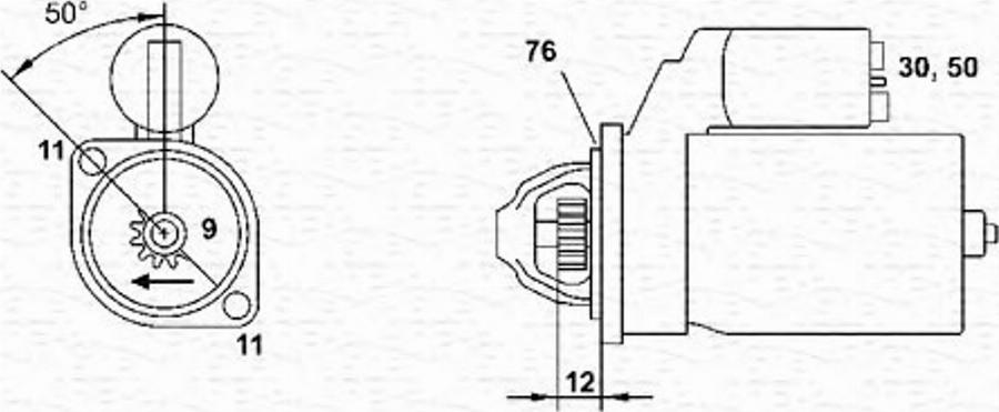 Magneti Marelli 943251549010 - Starteris www.autospares.lv