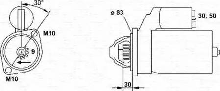 Magneti Marelli 943251694010 - Starteris autospares.lv