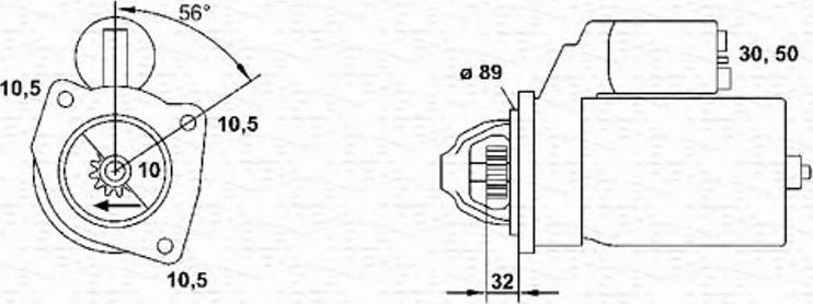 Magneti Marelli 943251658010 - Starter www.autospares.lv