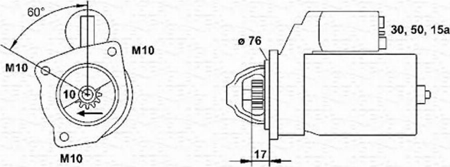 Magneti Marelli 943251606010 - Starteris www.autospares.lv