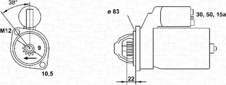 Magneti Marelli 943251139010 - Starteris autospares.lv