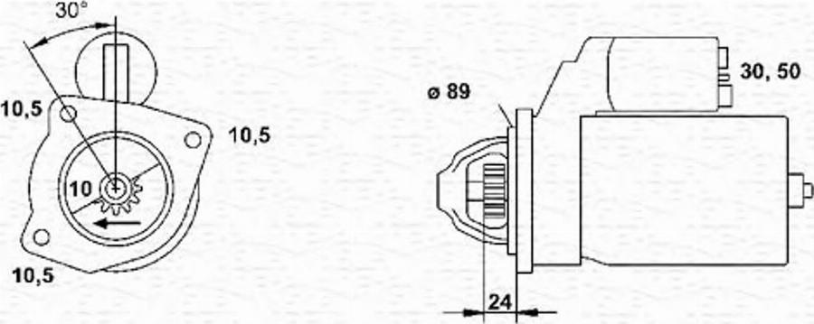 Magneti Marelli 943251122010 - Starteris www.autospares.lv