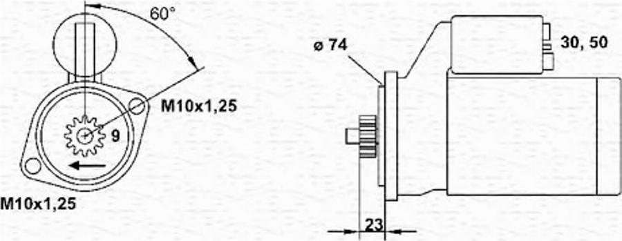 Magneti Marelli 943251894010 - Starteris www.autospares.lv