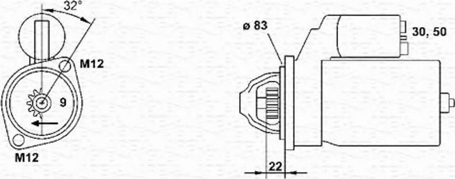 Magneti Marelli 943251334010 - Starteris www.autospares.lv