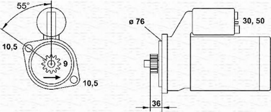 Magneti Marelli 943251227010 - Starteris www.autospares.lv