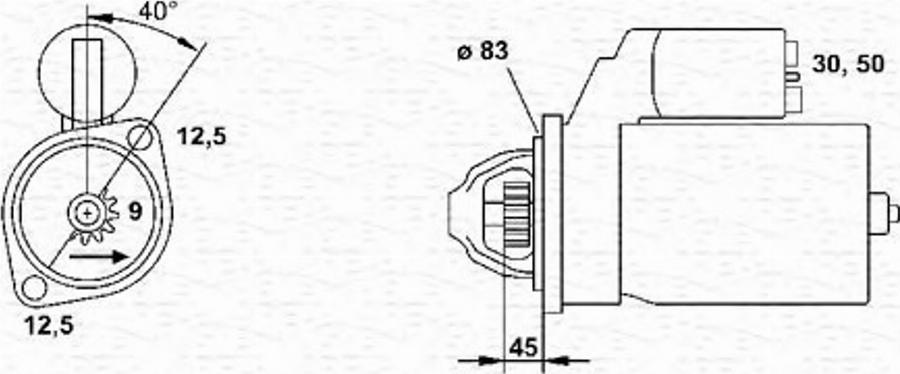 Magneti Marelli 943251701010 - Starteris www.autospares.lv