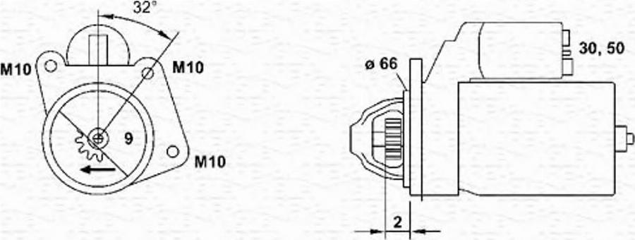 Magneti Marelli 943253144010 - Starteris www.autospares.lv