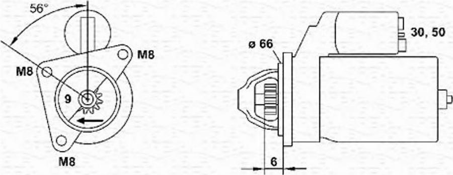 Magneti Marelli 943253104010 - Starteris www.autospares.lv