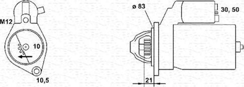 Magneti Marelli 943253106010 - Starteris www.autospares.lv