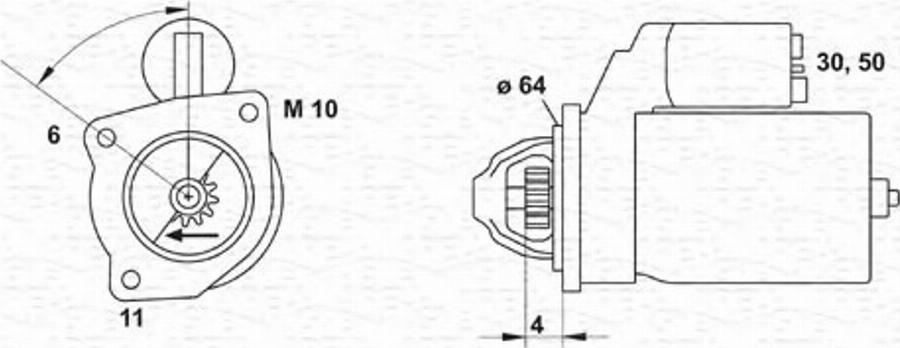 Magneti Marelli 943253113010 - Starteris www.autospares.lv