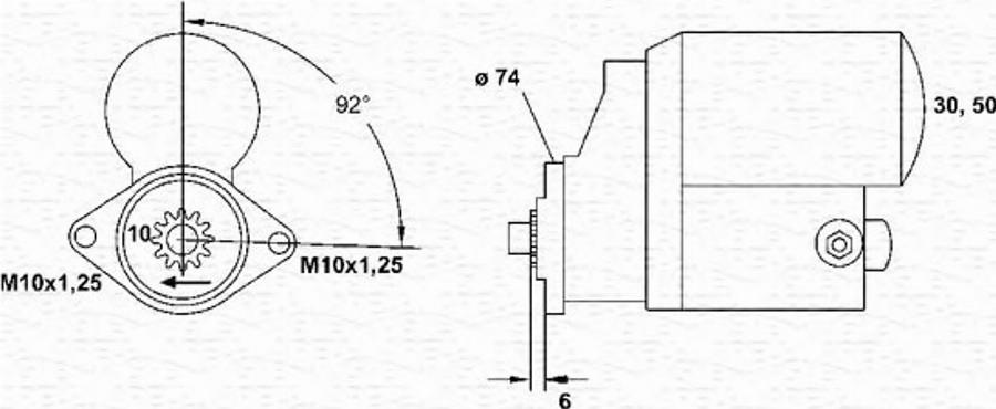 Magneti Marelli 943253186010 - Starteris www.autospares.lv