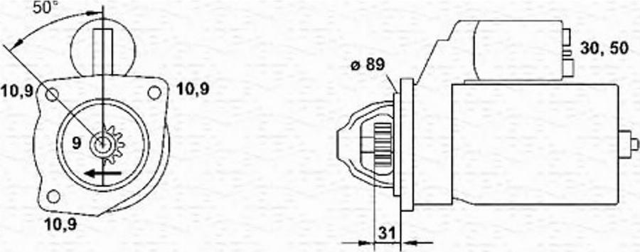 Magneti Marelli 943252071010 - Starteris www.autospares.lv